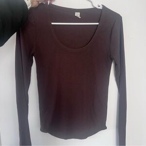 Old Navy Brown Long Sleeve Tee